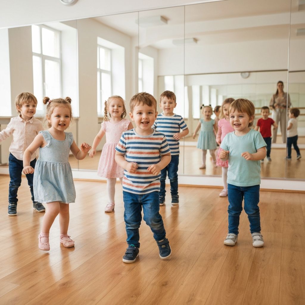 Children in a dance class